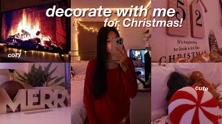 DECORATING MY ROOM FOR CHRISTMAS 2023  decorating amp room tour [upl. by Vizza]