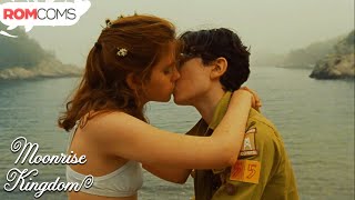 Suzy and Sam Kiss on the Beach  Moonrise Kingdom  RomComs [upl. by Rohpotsirhc797]