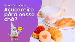 DIY  Venha aprender a fazer o açucareiro para completar nosso jogo de chá biscuit [upl. by Qidas]