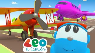 Leo el Camión  Capítulos Completos  Aviones y helicópteros para niños [upl. by Gerty633]