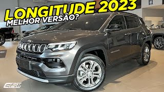 NOVO JEEP COMPASS LONGITUDE T270 2023 COM TETO SOLAR MAIS ITENS DE SÉRIE E NOVO PACOTE DE OPCIONAL [upl. by Saks]