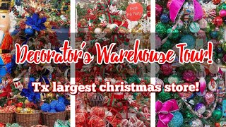 2023 DECORATORS WAREHOUSE TOUR 🎄  Browse with me at Texas Largest Christmas store [upl. by Alohs74]