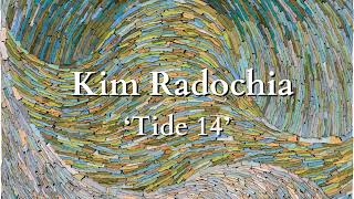 Kim Radochia ‘Tide 14’ Hand Painted Torn Paper on Panel 18”x18” [upl. by Flaherty]