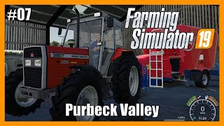 MAP UPDATE  NEW TRACTOR  FEEDING COWS  Purbeck Valley Farm  Farming Simulator 19 FS19 Episode 07 [upl. by Huebner]