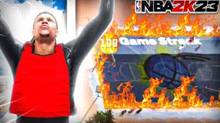 Best 6’7 DEMIGOD Drops off Repectual on the highest win streak🔥in NBA2k23 [upl. by Gall540]