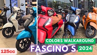 2024 Yamaha Fascino S Colors  Walkaround 👌 125cc Scooter [upl. by Ania]