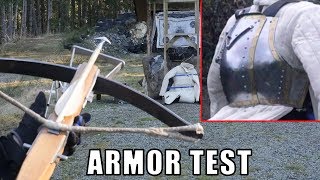 Medieval Crossbows vs Breastplate and Lamellar Armor [upl. by Uriia]