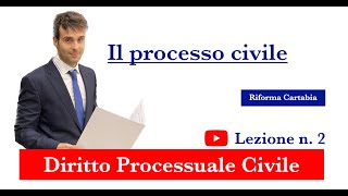 Procedura civile lezione n2 Il processo civile [upl. by Nonregla]