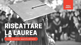 Riscattare la laurea [upl. by Name]