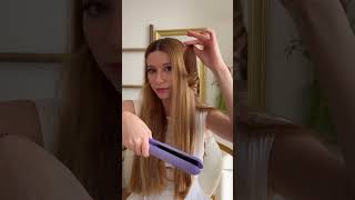 Saç düzleştirici ile havalı dalgalar👩🏼‍🦱🎀🪮🌸 saçşekillendirme reklam hairtutorial [upl. by Darwin]