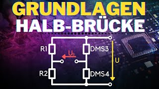 Wheatstone Brücke HalbBrücke einfach erklärt  Funktionsweise Brückenschaltung [upl. by Leahcir]