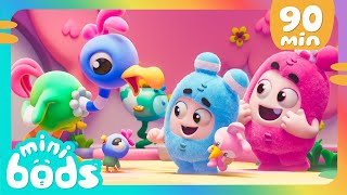 Lulu Makes an EGGcellent New Friend  🌈 Minibods 🌈  Preschool Cartoons for Toddlers [upl. by Mokas]