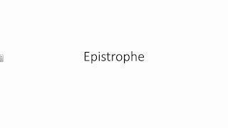 Epistrophe [upl. by Ayal]