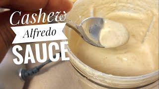 VEGAN CASHEW ALFREDO SAUCE  EASY Plant based recipe [upl. by Htebilil]