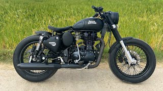 Royal Enfield Modifications Bullet Modificationscustom motorcycle  Bullet Tower sikar [upl. by Belda413]