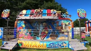 MIAMI SURF Fairground Ride  Calderstones Beach amp Funfair [upl. by Reiniar]