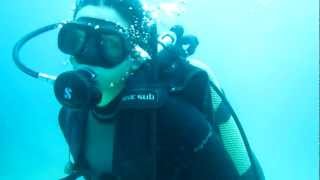 Saras scuba diving Baptism Hammamet  Tunisia [upl. by Sadick]