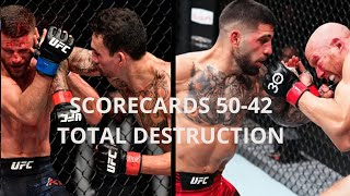 SCORECARDS 5042 TOTAL DESTRUCTION  Max Holloway vs Calvin Kattar amp Josh Emmett vs Ilia Topuria [upl. by Eitsirk]