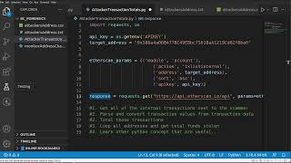 Blockchain Forensics RampD with Python  Track Attacker Transactions with Etherscan API Line By Line [upl. by Botsford513]