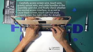 HP Pavilion X360 14MBA 14BA LCD Touch Screen Digitizer Assembly Replacement Procedure [upl. by Boiney353]