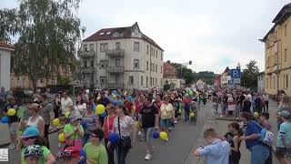 Festumzug Heidenauer Stadtfest mit über 1300 Mitwirkenden Händler Vereine Usw 🚒🚑 🚔 [upl. by Annaj]