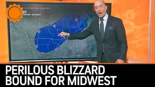 Perilous Blizzard to Thrash Midwest  AccuWeather [upl. by Aimekahs]