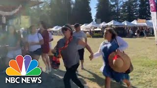 Gunfire Sends Crowd Running At Garlic Festival In Gilroy California  NBC News [upl. by Mason827]