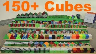 2018 My Rubiks Cube Collection  150 Cubes [upl. by Oza]