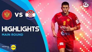 Montenegro vs Croatia  Highlights  Main Round  Mens EHF EURO 2022 [upl. by Severen]