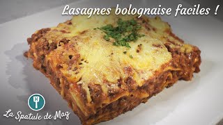 Recette de LASAGNES BOLOGNAISE faciles et délicieuses [upl. by Hnacogn760]