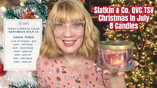 Slatkin amp Co QVC TSV Christmas In July News  8 Candles [upl. by Muncey]