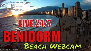 Benidorm Live Beach Cam 🇪🇸 Streamed 26th February 2024 2 [upl. by Amre378]