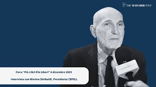 Più Libri Più Liberi 2023 intervista con Marino Sinibaldi presidente CEPELL [upl. by Asirb]