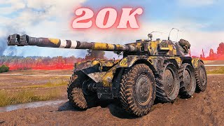 Panhard EBR 105 20K Spot  Damage World of Tanks Replays [upl. by Tteirrah]