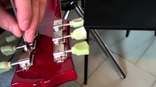 How to Replace a TunerTuning Peg on a Gibson Style Guitar [upl. by Savory]