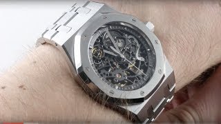 Audemars Piguet Royal Oak Openworked 15305STOO1220ST01 Luxury Watch Review [upl. by Ycal]