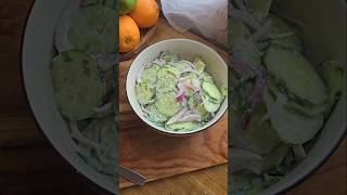 Salade concombre au yaourt super facile food cuisine cooking fyp fypシ゚viral chezlinhdarkov [upl. by Sculley]