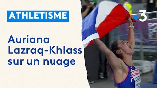 Athlétisme Auriana LazraqKhlass vicechampionne dEurope dheptathlon [upl. by Leese194]