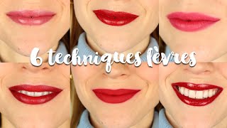 6 techniques de maquillage LÈVRES à connaître [upl. by Barcot693]