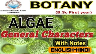 General Characteristics of AlgaeAlgae General FeaturesBSc 1st year [upl. by Schnell]