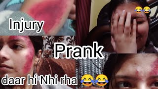 Injury Prank On my Family 😭😂 Harshi Khajuria [upl. by Niltiak]