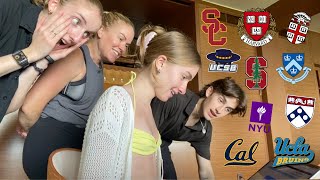 COLLEGE DECISION REACTIONS 2022 ivies UCs stanford USC  more [upl. by Johiah]