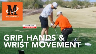 Malaska Golf  Player Lesson Grip Hands amp Wrist Movement with Jordan Luplow Cleveland Indians [upl. by Yleen]