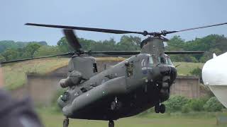 RAF COSFORD AIR SHOW 9th JUNE 2024 WITH THE CHINOOK DISPLAY GREAT BLADE SLAP [upl. by Ebsen601]