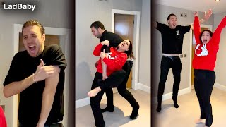 Hilarious couples leg dive Challenge 🤣 [upl. by Corotto668]