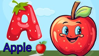 A for Apple  ABC Phonics Song  ABC Song  ABCD  English Alphabet Song abcd B for Ball  kid song [upl. by Lah]