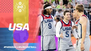 USAs 🇺🇸 Men Olympic Team  3x3 Basketball [upl. by Conny]