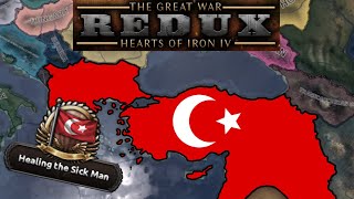 Trying not to collapse as the Ottomans in The Great War Redux  Hearts of Iron IV [upl. by Frayne561]