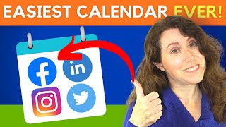 The INSANELY SIMPLE Content Calendar for Small Business 🤗 [upl. by Kristen613]