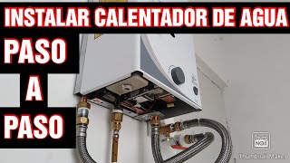 Como Instalar un Boiler de Paso InstantáneoCalentador de Agua Plomería [upl. by Aiahc]